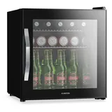 Klarstein Getränkekühlschrank 47l – Spiegelglastür, Led, 0-13°c, 2 Metallablagen, Kompressor, Kleiner Kühlschrank Mit Glastür, Präzise Temperaturregelung