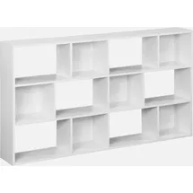 sweeek Bücherregal 3 Regale 12 Fächer Weiß