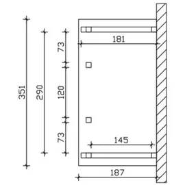 SKANHOLZ Vordach Wismar 7 351 x 187 cm eiche hell