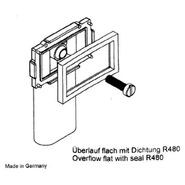 keenberk Ablauf-Set Rechteckiger Überlauf Siphon