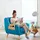 Relaxdays Sofatablett Bambus, HBT: 5,5 x 50 x 33,5 cm, Sofaablage mit Untersetzern, 2 Fächer, Natur/schwarz