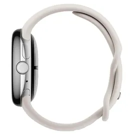 Google Pixel Watch 3 41 mm Bluetooth + LTE polished silver Sportarmband porcelain