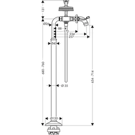 Hansgrohe Axor Montreux Zweihandwannenmischer (16547000)