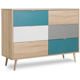 Finori Cuba 3 Kommode/Tricolor/Holzwerkstoff