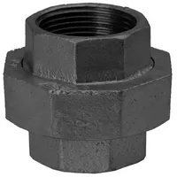 Schmidt, Hermann Temperguss Verschraubung DN 20, 3/4" konisch dichtend, Innengewinde, schwarz