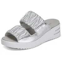 Plateau-Pantolette Dina Waldläufer silber, 38