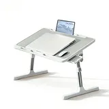 Betttisch höhenverstellbar, Laptoptisch, 4st000000änder, PAD Ständet, Laptop Betttisch Klappbar, für Sofa Couch Boden Arbeiten Studieren Lesen Schreiben Essen 56 * 36 * (25-35) cm