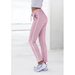 LASCANA Jogger Pants, mit sportlichen Seitenstreifen, Loungewear LASCANA altrosa 36