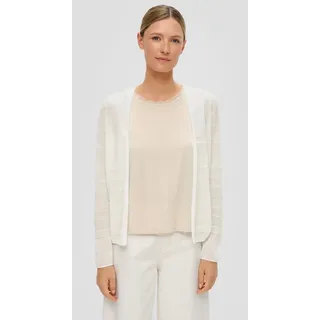 s.Oliver Cardigan mit Musterstruktur Beige M