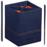 Rhodia Rhodiarama Stifteköcher aus Kunstleder, 8x8x11cm - Mitternachtsblau 194534C