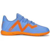Puma Future Play It Junior Hallenschuhe Kinder Blue Glimmer/Puma White/Ultra Orange 31