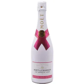 Moët & Chandon Geschenkset Champagner Moët & Chandon Ice Impérial Rosé Champagner 12% 0,75 l inkl. Moët Gläser Deiner Wahl - White Akryl Becher / /