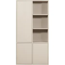 Woood Mehrzweckschrank 100 x 200 x 40 cm Grau
