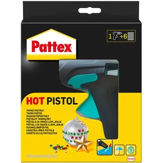 Pattex Hot Pistol Heißklebepistole 1 Pistole mit 6 Klebesticks