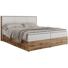 MKS Meble MKS Boxbett, Weiß, Textil, 2-Sitzer, H3, 7-Zonen, Rechteckig, 120x200 cm, Schlafzimmer, Betten, Boxspringbetten