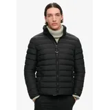 Superdry Steppjacke "FUJI PRINT PADDED JACKET", Damen, Gr. L, schwarz, Web, Obermaterial: 100% Polyester, unifarben, slim fit, Jacken Steppjacke