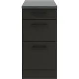 OPTIFIT Unterschrank Madrid 420 60 x 40 x 84,8 cm Anthrazit Matt