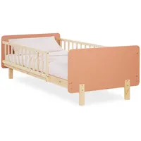 Homestyle4u Kinderbett 2606 90 x 200 cm Kiefer massiv rosa
