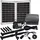 Agora-Tec Agora-Tec® Solar Springbrunne Teich - Pumpe - Set mit Akku und LED Licht 20W-BL-V2.0