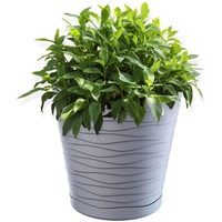 Kadax Blumentopf mit Untersetzer, Pflanzkübel für Innen, leichter Blumenkübel,