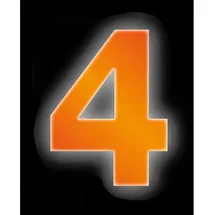 CONACORD Hausnummernleuchte 4 Orange