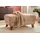 Home Affaire Hocker Trondheim mit Stauraum 101 x 48 x 66 cm Braun