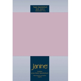 JANINE Topper-Spannbetttuch 5001 Jersey 140 x 200 - 160 x 220 cm altrosé