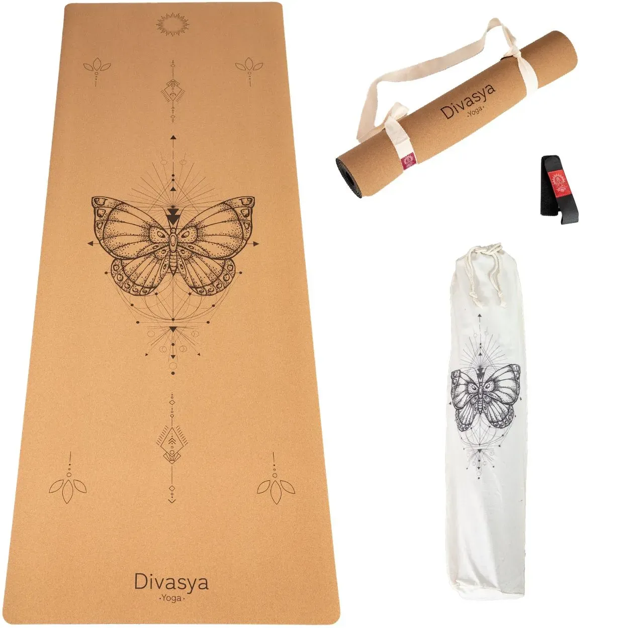 Divasya Kork-Yogamatte 1 St