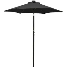 vidaXL Sonnenschirm 200 x 211 cm Schwarz