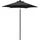 vidaXL Sonnenschirm 200 x 211 cm Schwarz
