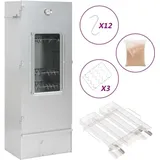 Räucherofen mit Kaltrauchgenerator Verzinkter Stahl 3200758 - Silber