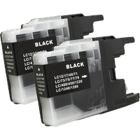 Ampertec kompatibel zu Brother LC-1220BK schwarz 2 St.