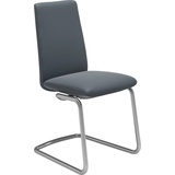 Stressless® Polsterstuhl Laurel, Low Back, Größe M, mit Beinen aus Stahl in Chrom glänzend blau