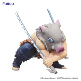 furyuu Demon Slayer: Kimetsu no Yaiba Noodle Stopper Figur Hashibira Inosuke 11 cm - Grün/Schwarz/Weiß