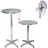 Trutzholm Stehtisch 2in1 höhenverstellbar 70/115cm Ø60cm Silber