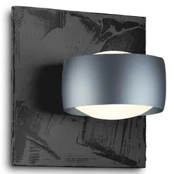 Oligo Grace Unlimited LED Wandleuchte Glasplatte Schieferstruktur | basalt
