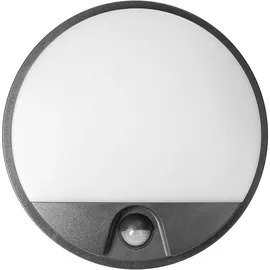Adviti Außenleuchte Kunststoff 15 W 140° inkl. Bewegungsmelder grau