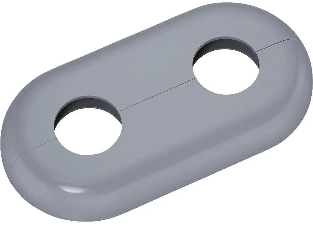 Einzelrosette Typ Mailand Fenstergrau - ähnlich RAL 7040 - 16 mm