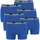 Head Boxershorts Blau / Schwarz / Weiß S 6er Pack