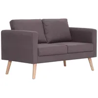 VidaXL 2-Sitzer-Sofa Stoff Taupe
