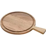 LEONARDO MATERA Schneidebrett Holz 1-tlg. Ø 27 cm braun