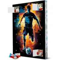 artboxONE Adventskalender XXL mit Produkten von Kinder® Football Colorful 6 (matart) Adventskalender Sport/Fußball