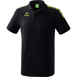 Erima Essential 5-C Poloshirt black/green gecko 152