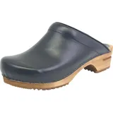Sanita Comfortwear Clog "Wood-Lotte open, - Blau