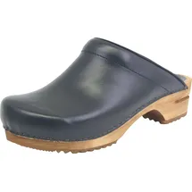 Sanita Comfortwear Clog "Wood-Lotte open, - Blau