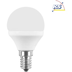 HWH LED MiniGlobe SMD Essential G45, E14, 3W 2700K 250lm 160°, weiß / matt BLU-47131
