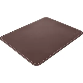 InLine Maus-Pad Premium Kunstleder braun, 255x220x3mm