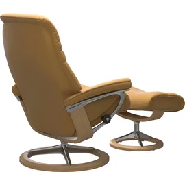 Stressless Relaxsessel "Sunrise", gelb (honey paloma), B:83cm H:105cm T:74cm, Sessel, Relaxsessel, mit Signature Base, Größe M, Gestell Eiche, in 2 Bezugsqualitäten lieferbar