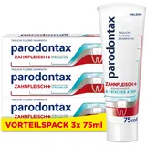 Parodontax Zahnfleisch+ Sensitivität & Frischer Atem Zahnpasta 3x 75 ml