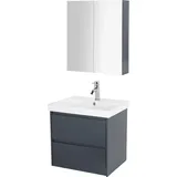 WELLTIME Clarence 2-tlg. Grau/Schwarz